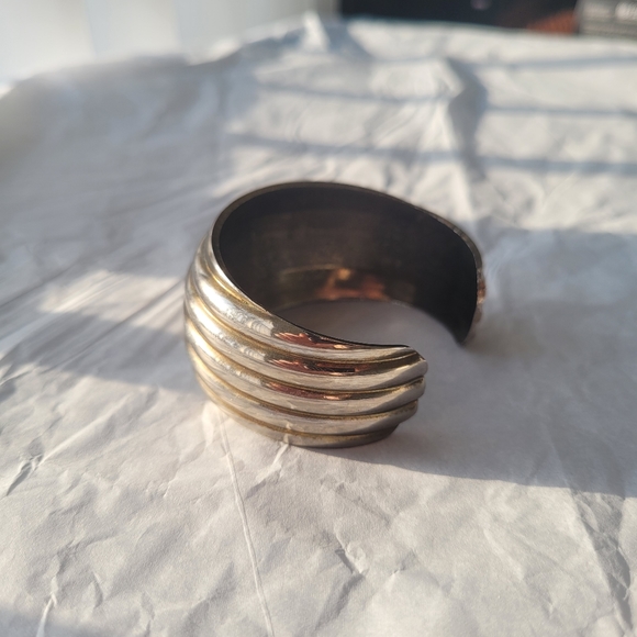 Silver Color Cuff Bracelet - Picture 3 of 5